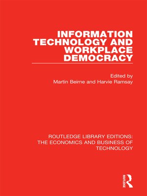 cover image of Information Technology and Workplace Democracy